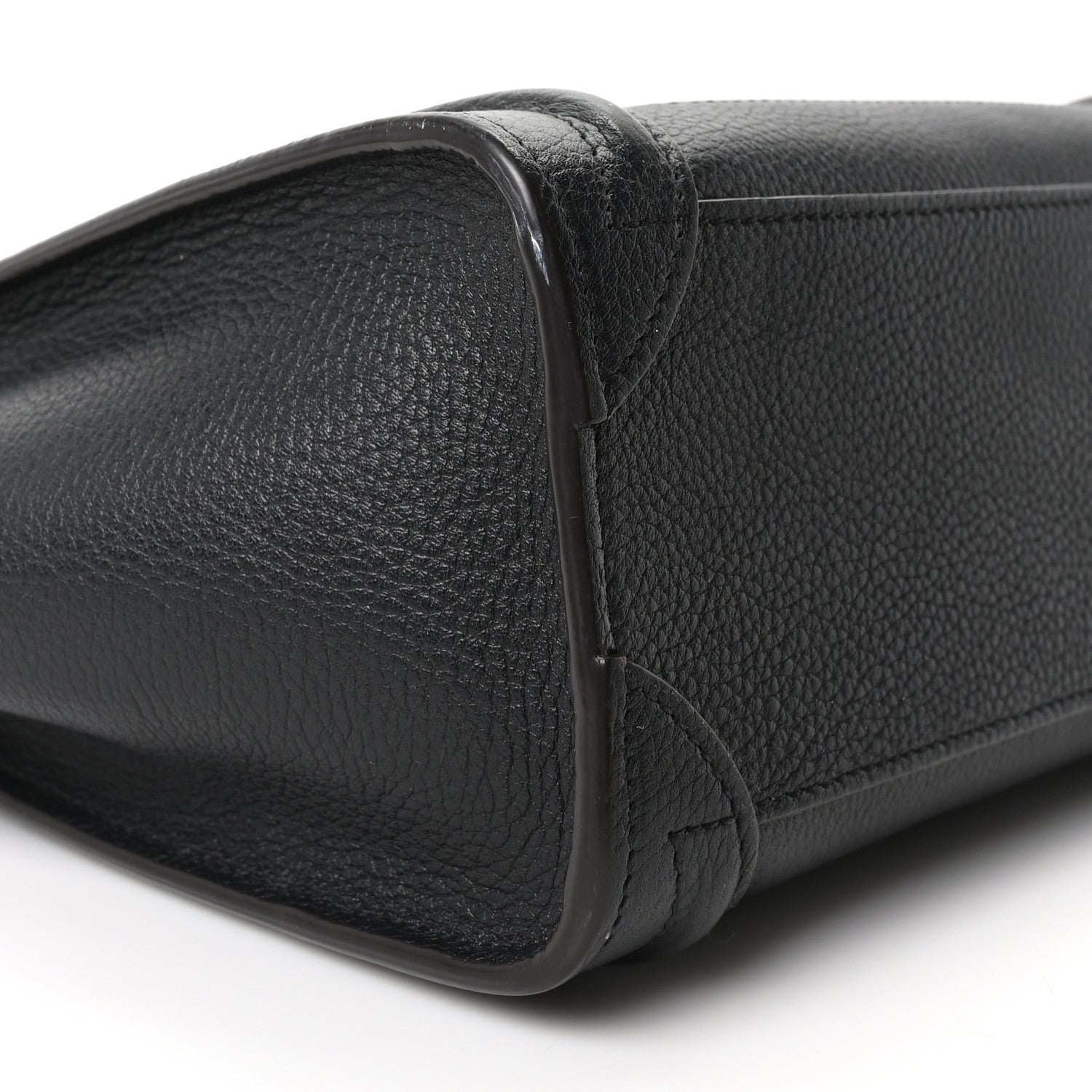 Celine Drummed Calfskin Nano Luggage Black 8 of 9