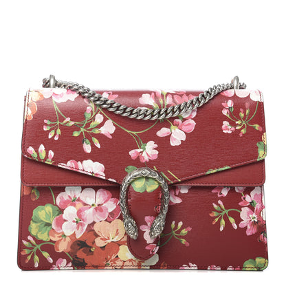 Gucci Calfskin Blooms Print Medium Dionysus Shoulder Bag Romantic Cherry Multicolor 1 of 11