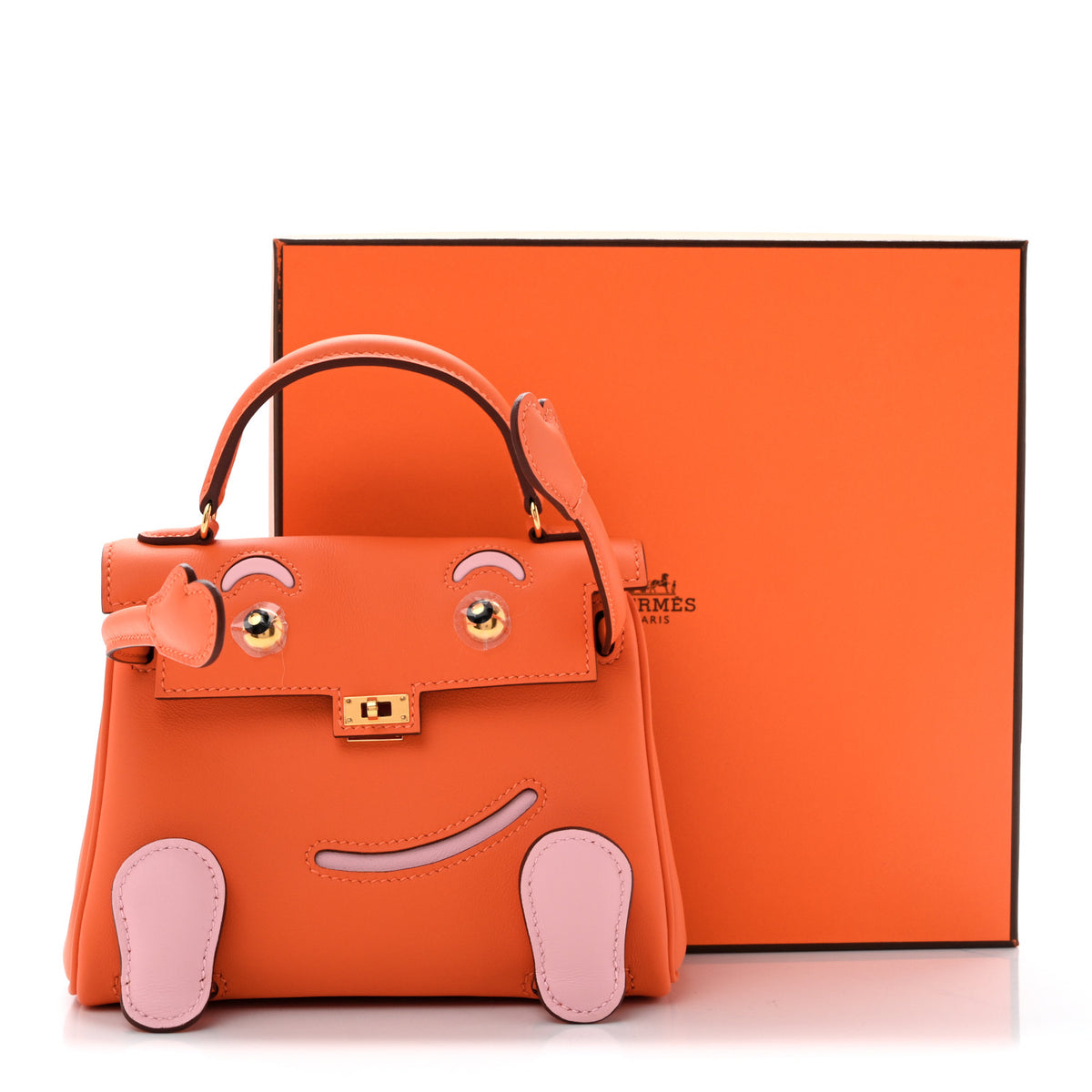 Swift Quelle Idole Kelly Doll Handbag Orange Rose Sakura