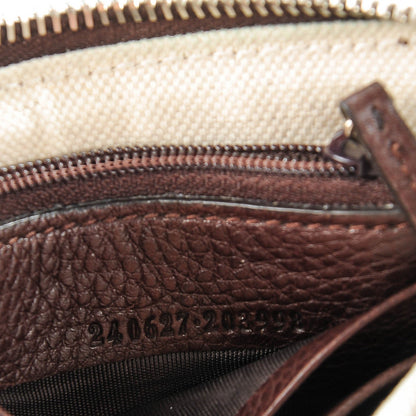 Gucci Monogram Horsebit Wristlet Brown 6 of 7