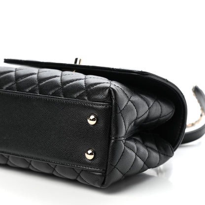 Chanel Caviar Quilted Mini Coco Handle Flap Black 9 of 9