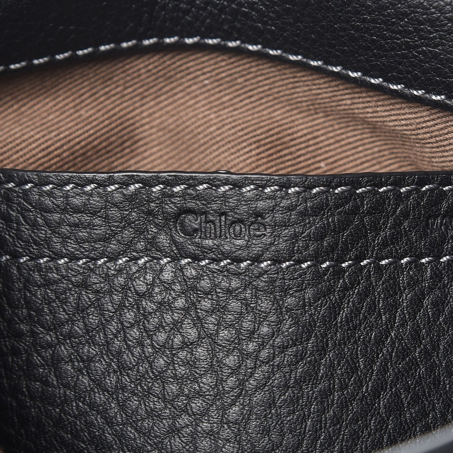 Chloe Calfskin Mini Marcie Round Crossbody Bag Black 6 of 7