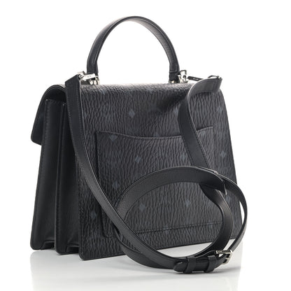MCM Visetos Medium Patricia Satchel Black 3 of 11