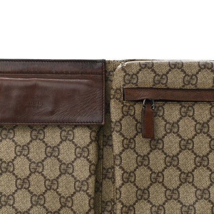 Gucci GG Supreme Double Pocket Belt Bag Ebony 7 of 12