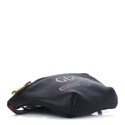 Gucci Grained Calfskin Small Logo Belt Bag Black 4 of 11