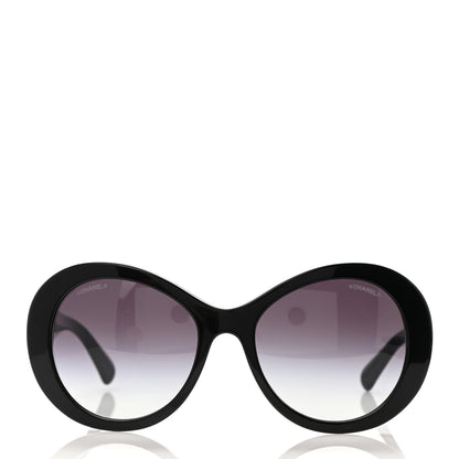 Chanel Oval CC Sunglasses 5372 Black 3 of 4