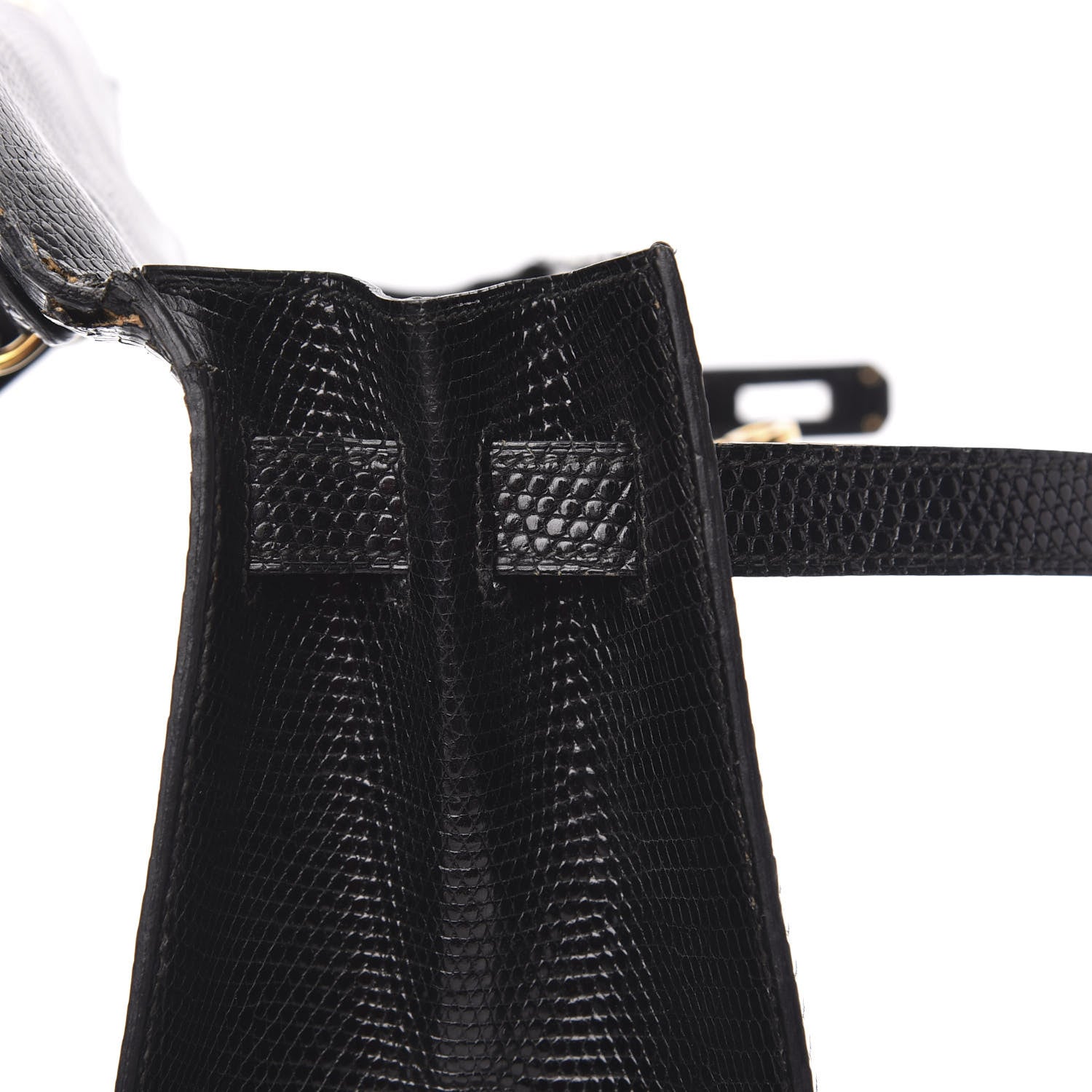 Hermes Lizard Kelly Sellier 32 Black 29 of 35
