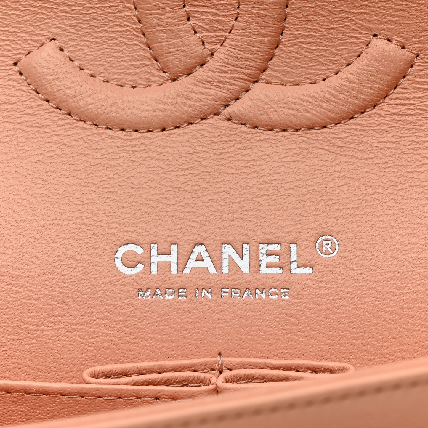 Lambskin Quilted Medium Double Flap Light Pink