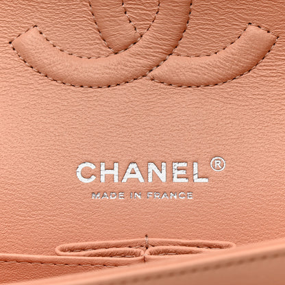 Chanel Lambskin Quilted Medium Double Flap Light Pink 6 of 14