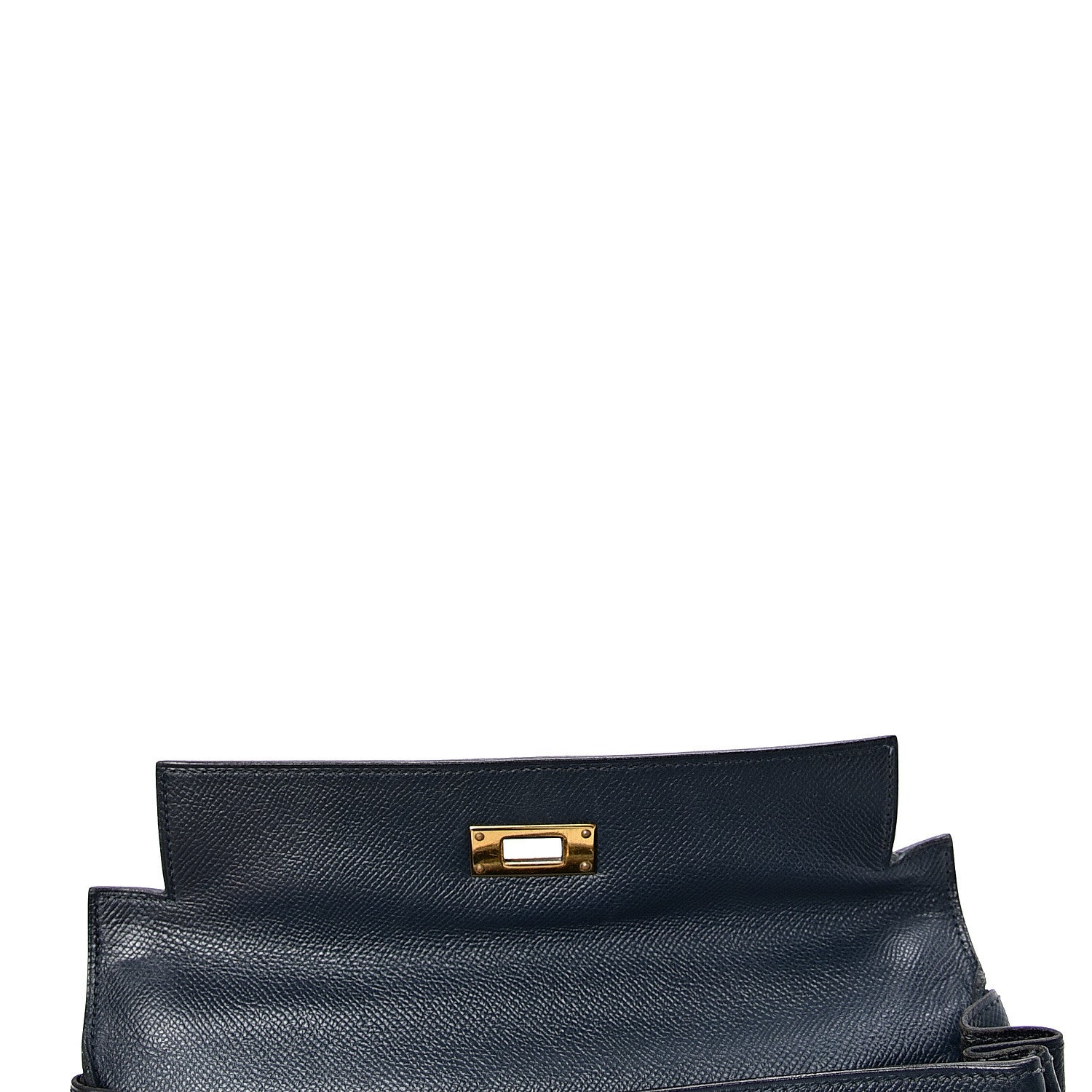 Hermes Courchevel Retourne Kelly 28 Bleu Marine 15 of 48