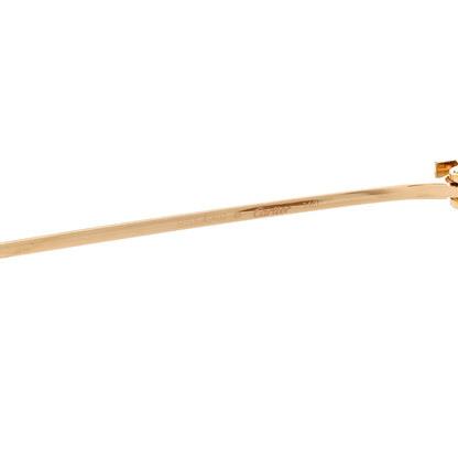 Cartier Santos Aviator Sunglasses CT0298S Gold 5 of 8
