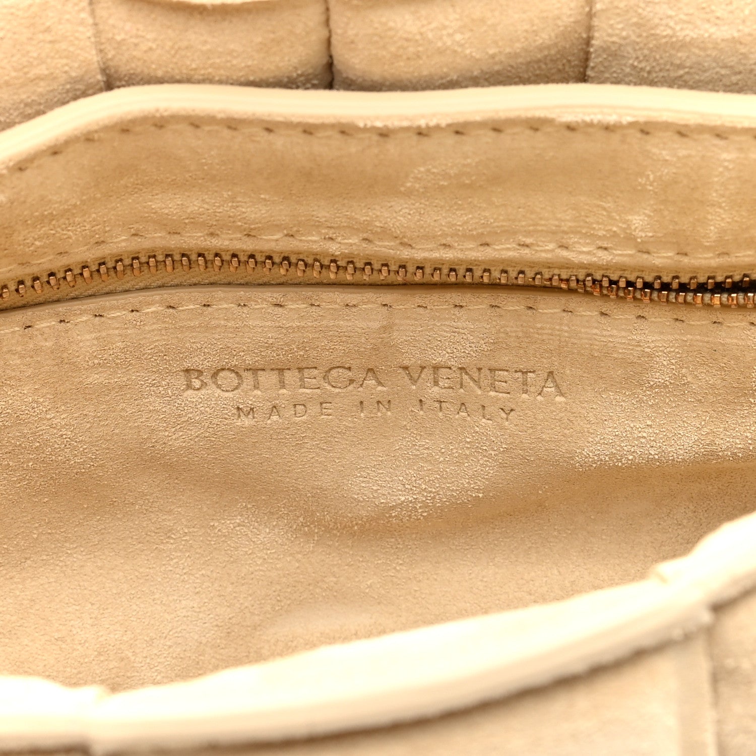 Bottega Veneta Suede Maxi Intrecciato Padded Chain Cassette Crossbody Bag Sand 6 of 9