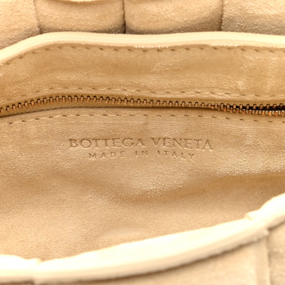 Bottega Veneta Suede Maxi Intrecciato Padded Chain Cassette Crossbody Bag Sand 6 of 9