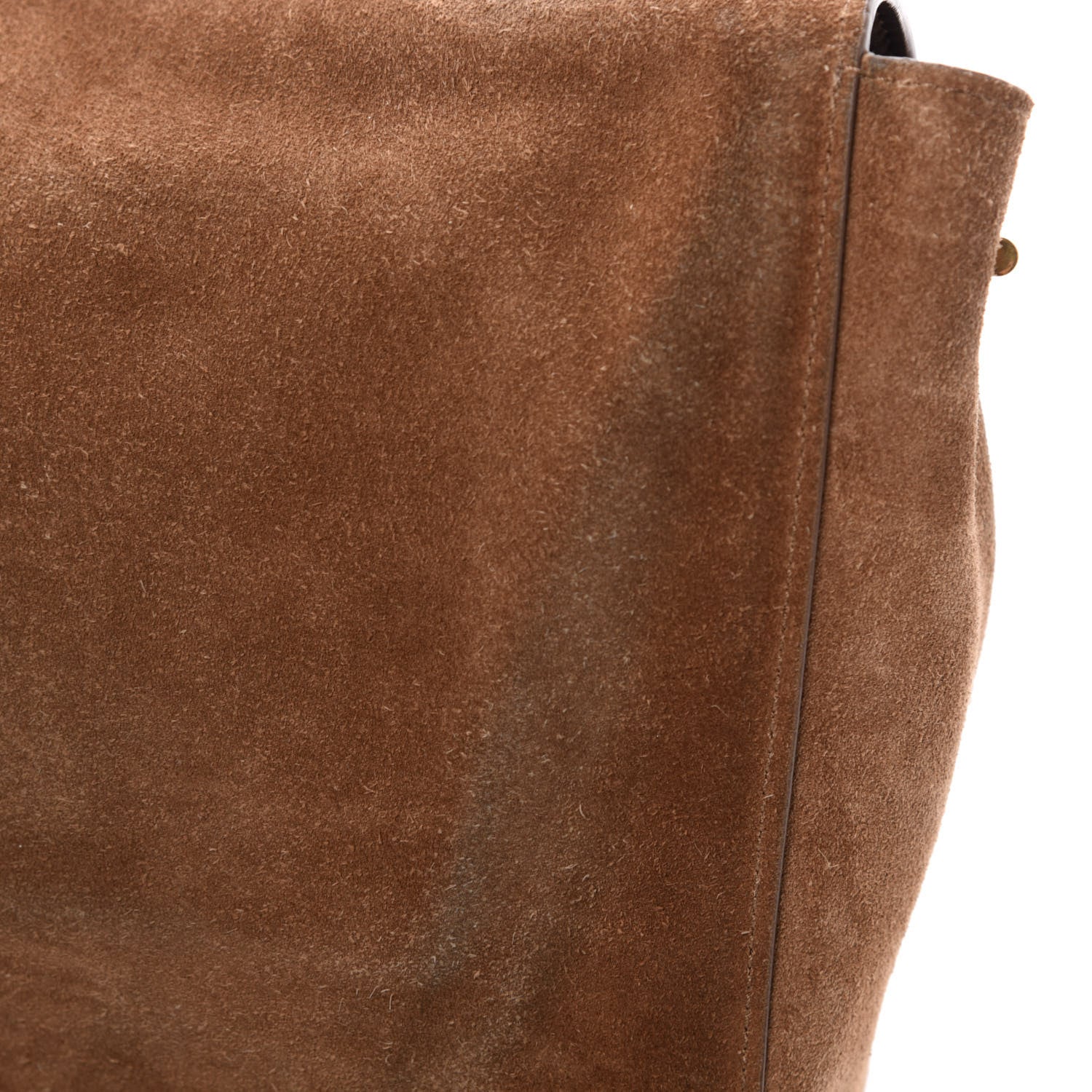 Saint Laurent Smooth Calfskin Suede Medium Reversible Monogram Kate Satchel Light Ochre 8 of 11