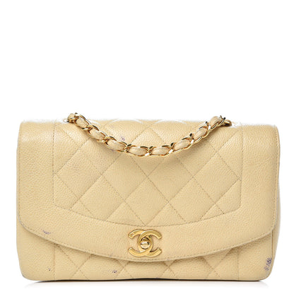 Chanel Caviar Quilted Small Single Flap Beige 1 of 22