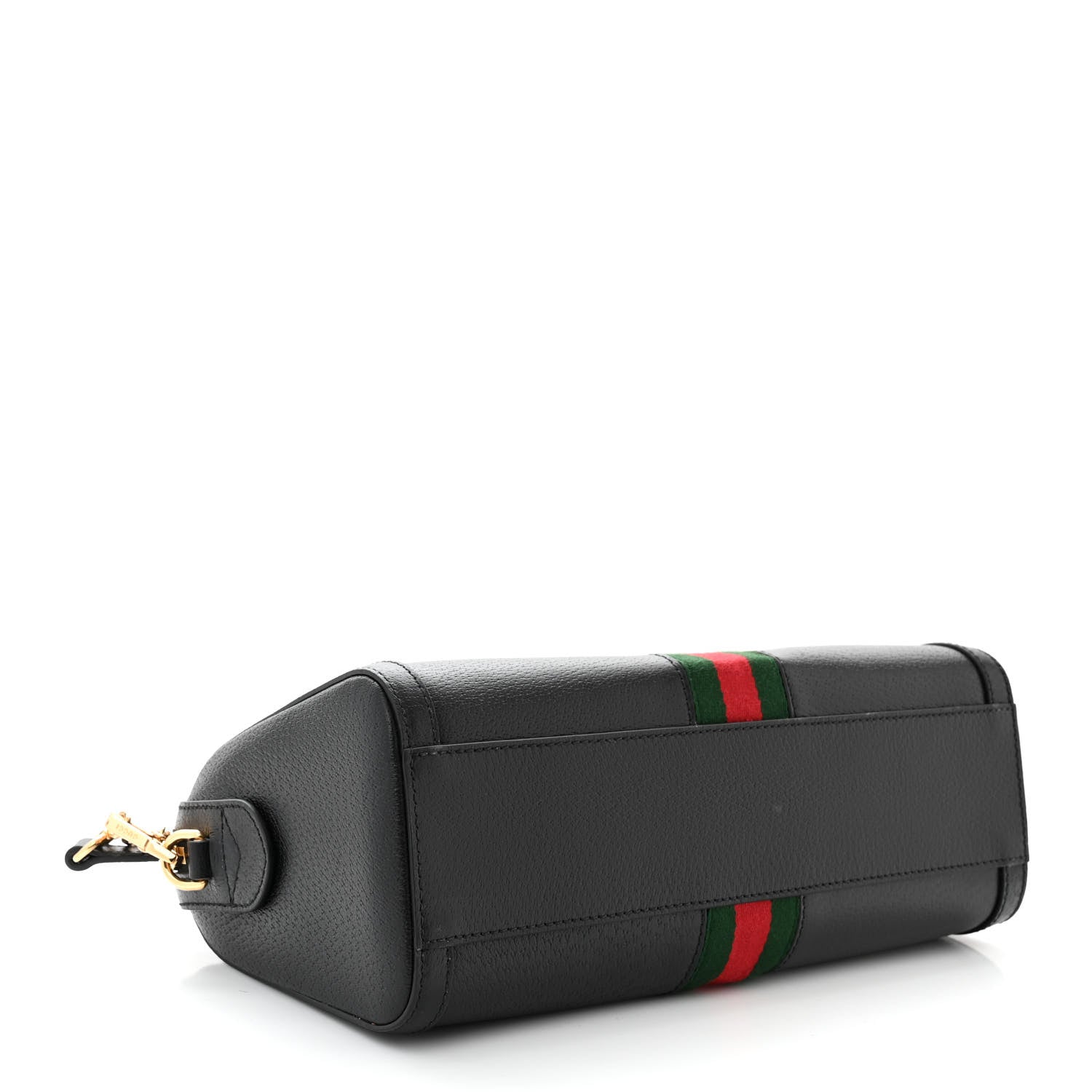 Gucci Textured Dollar Calfskin Web Medium Ophidia Boston Black 4 of 11