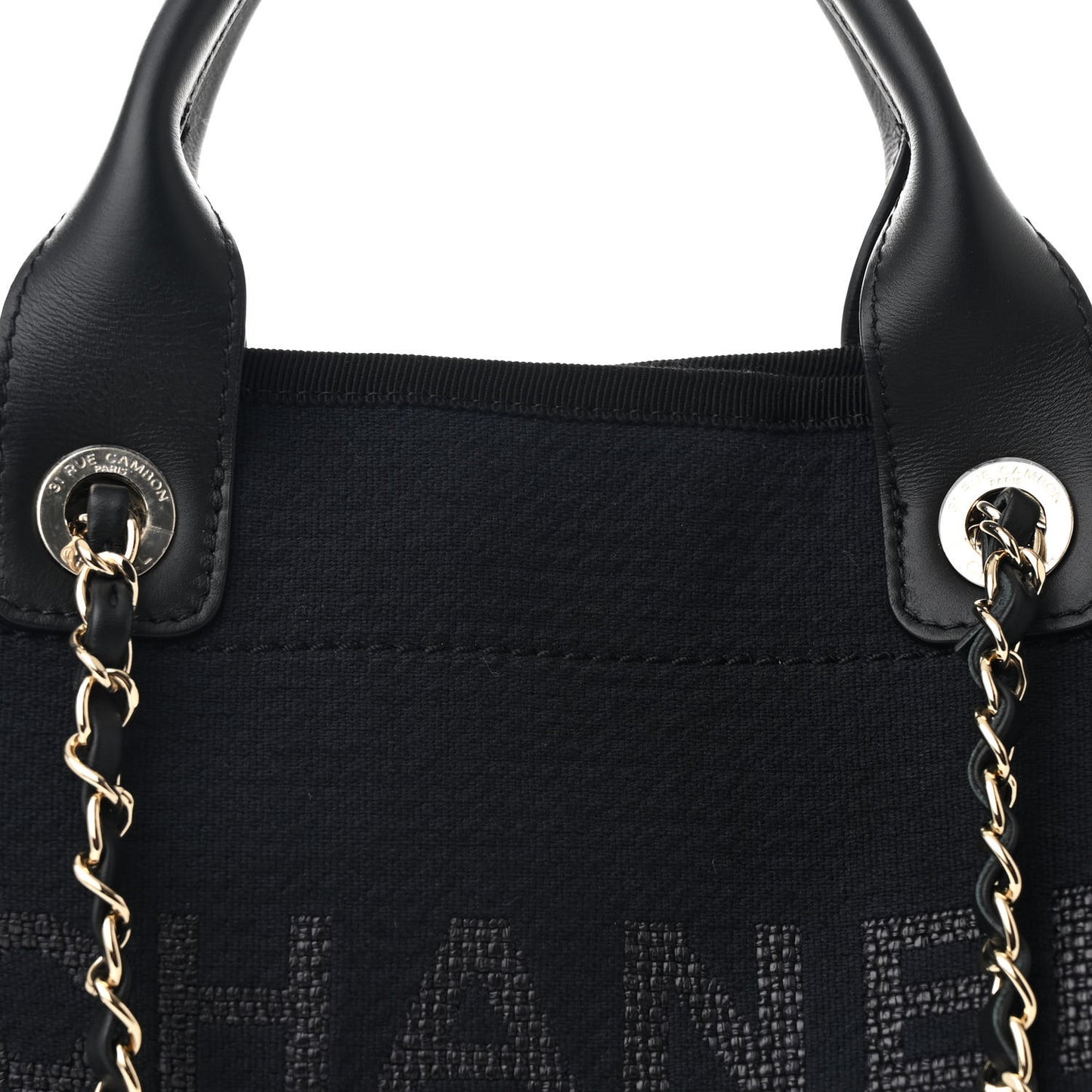 Mixed Fibers Small Deauville Tote Black