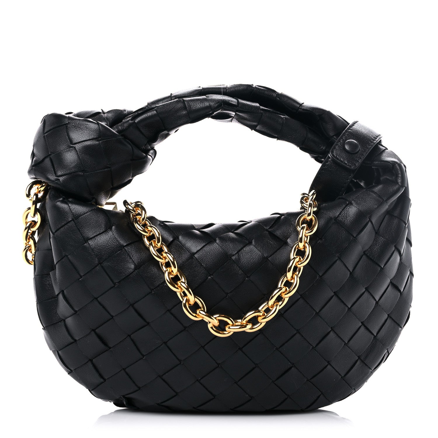 Bottega Veneta Nappa Intrecciato Mini Chain Jodie Black 1 of 7