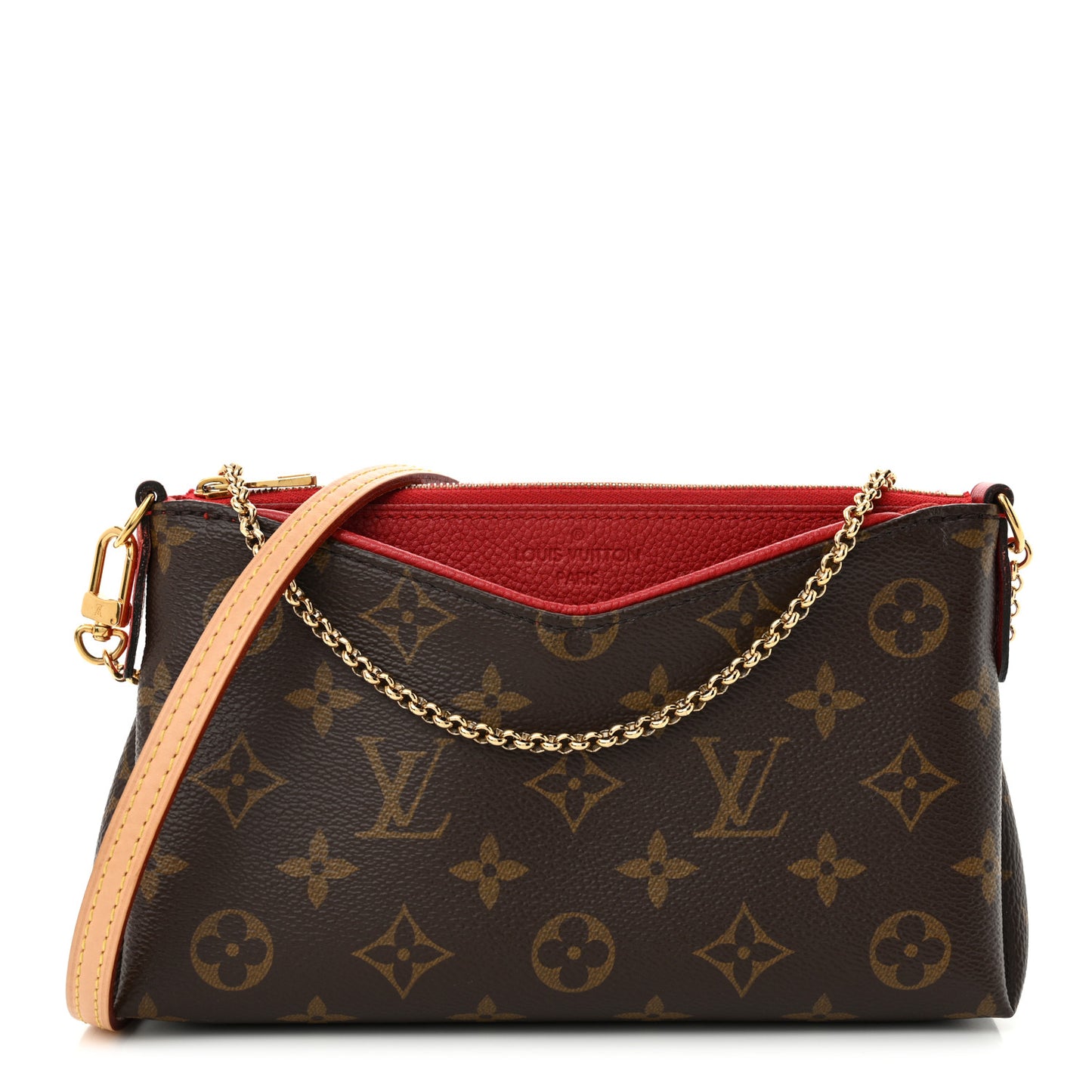 Monogram Pallas Clutch Cherry