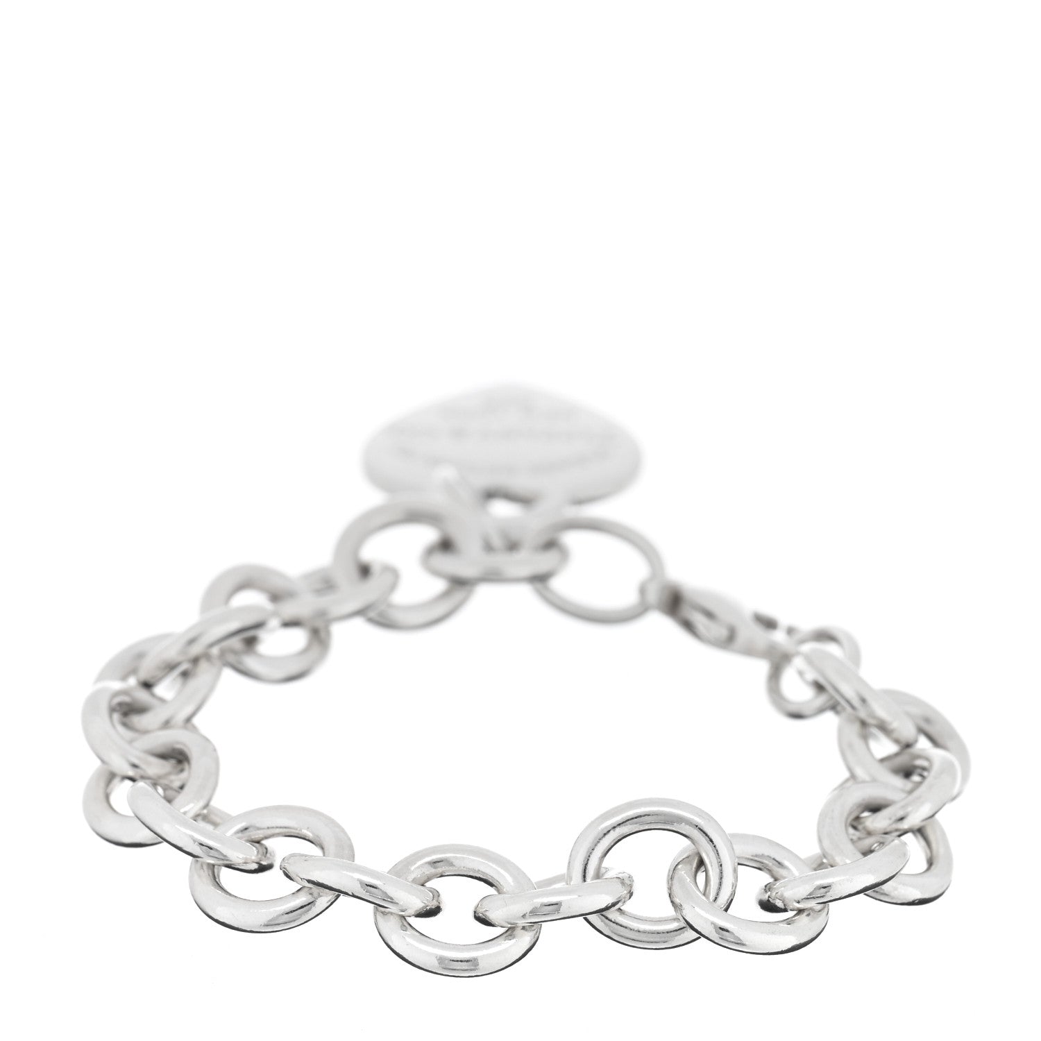 Tiffany Sterling Silver Return to Tiffany Heart Tag Charm Bracelet 2 of 4