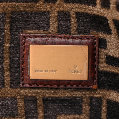 Fendi Velvet Zucca Vitello Large Bag De Jour Fango 6 of 16