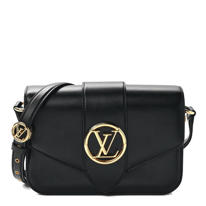 Louis Vuitton Smooth Calfskin LV Pont 9 Black 1 of 10