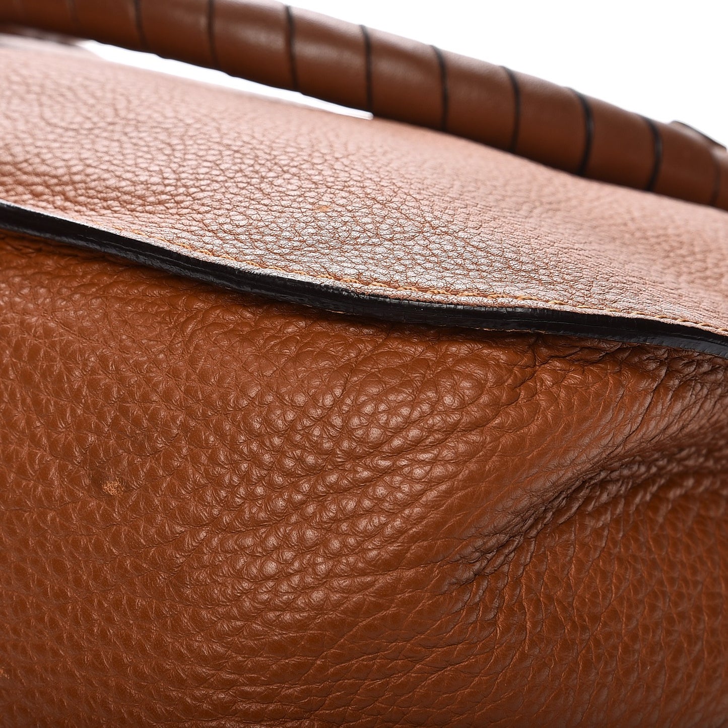 Calfskin Large Marcie Satchel Tan