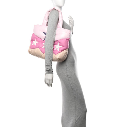 Miu Miu Padded Nylon Quilted Tote Alabaster Primrose 2 of 11