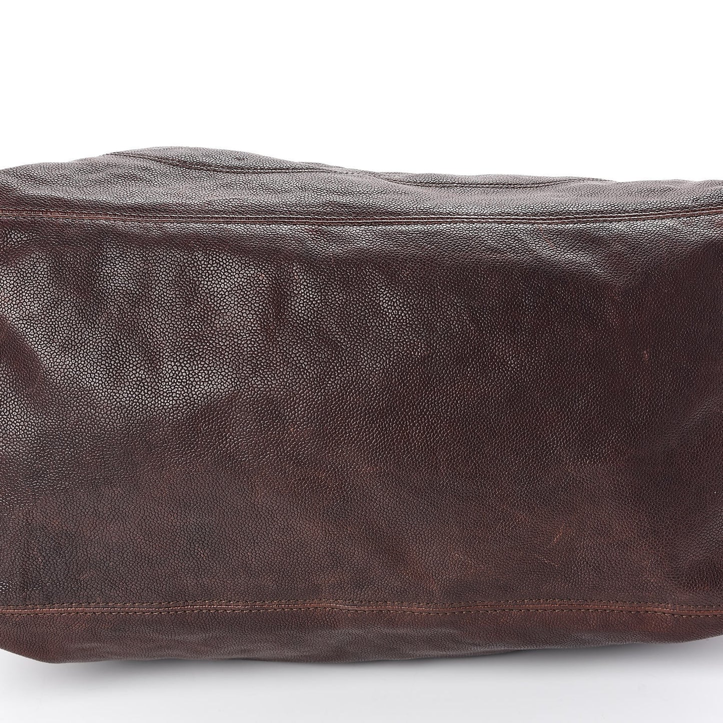 Distressed Caviar XL Coco Cabas Brown