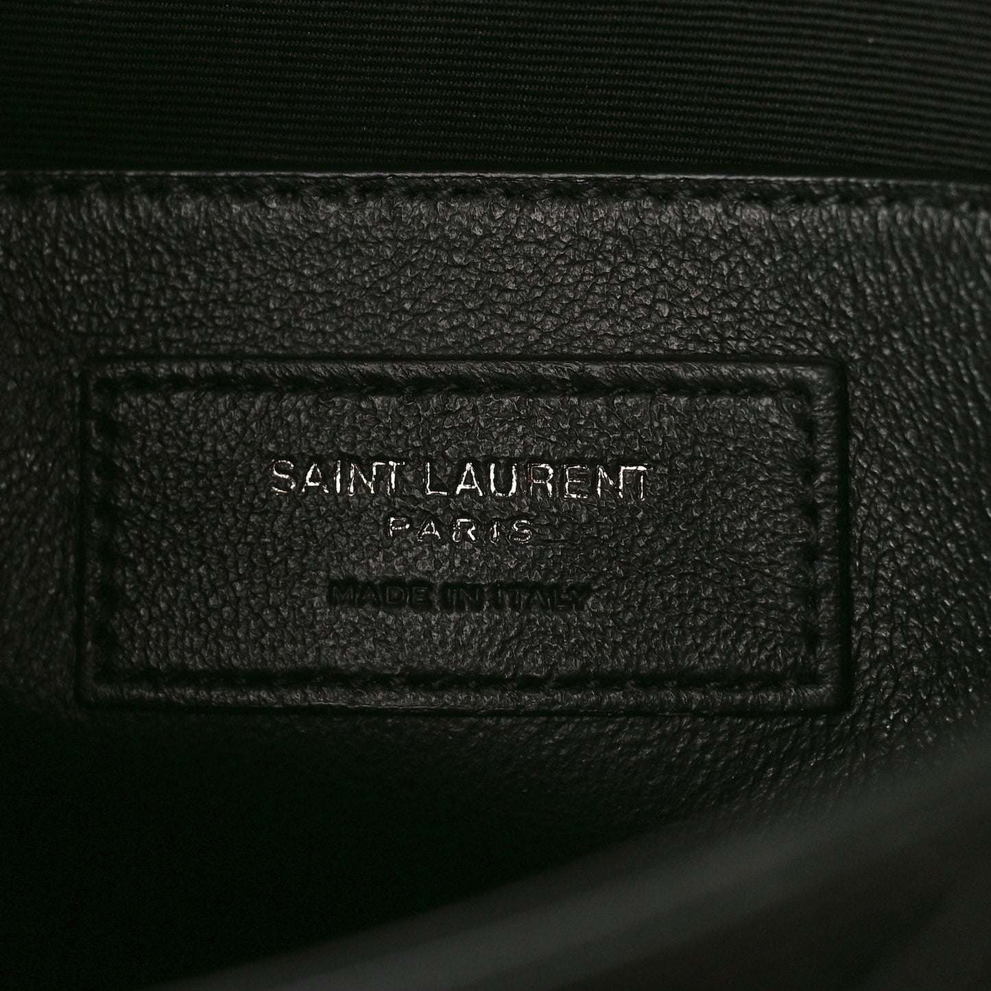 Crinkled Calfskin Matelasse Monogram Baby Niki Chain Satchel Black