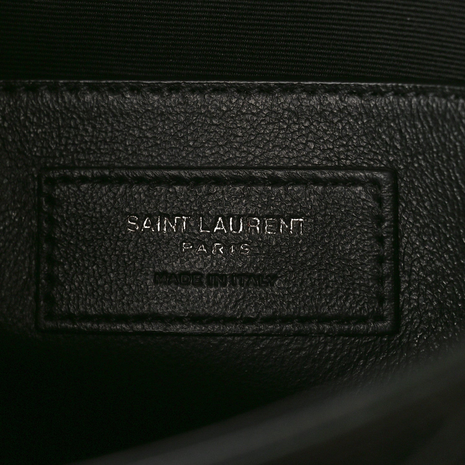 Saint Laurent Crinkled Calfskin Matelasse Monogram Baby Niki Chain Satchel Black 6 of 8