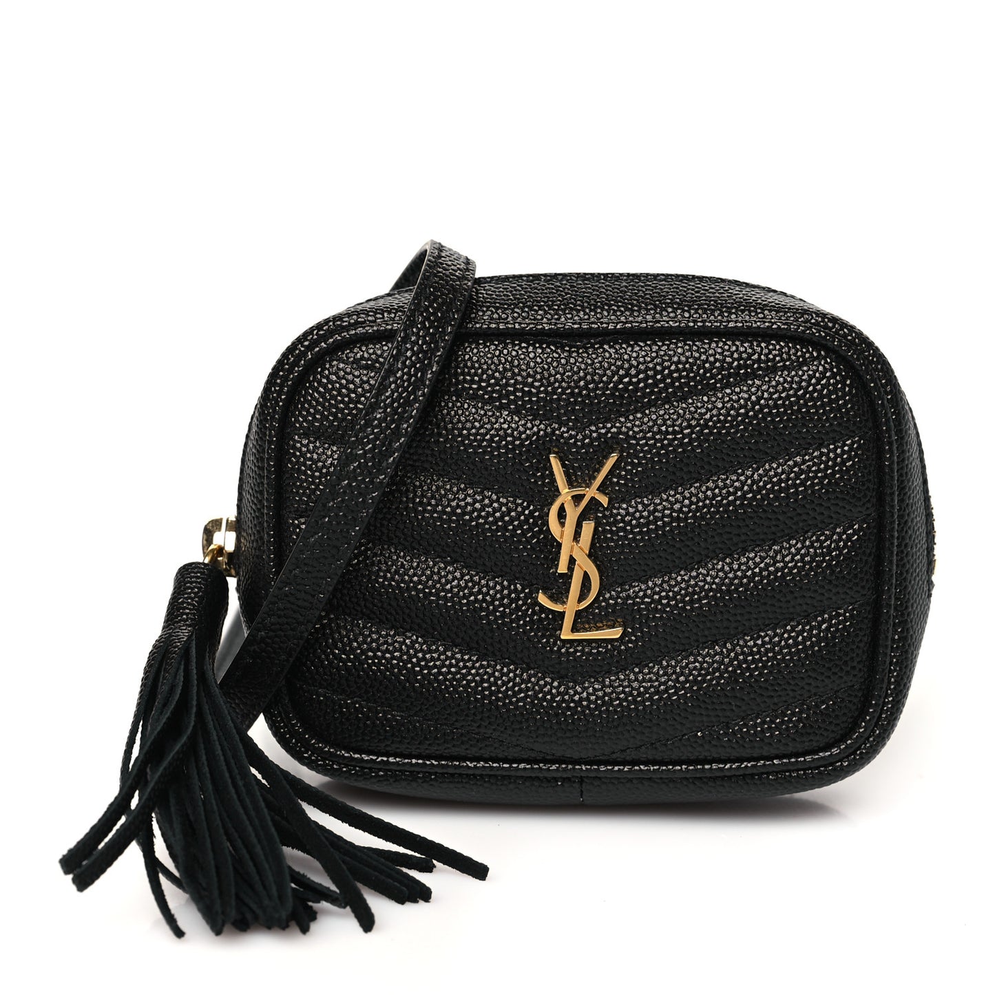 Grain De Poudre Matelasse Monogram Baby Lou Camera Bag Black