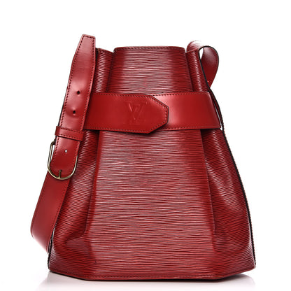 Louis Vuitton Epi Sac D'Epaule Castillan Red 1 of 14