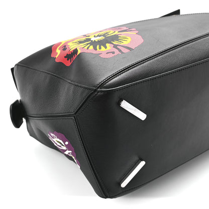 Loewe Calfskin Large Pansies Puzzle Bag Black 10 of 11