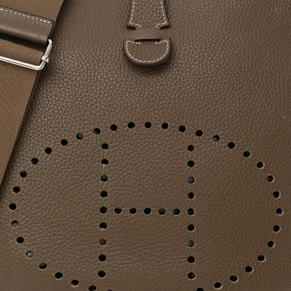 Hermes Taurillon Clemence Evelyne III PM Etoupe 8 of 15