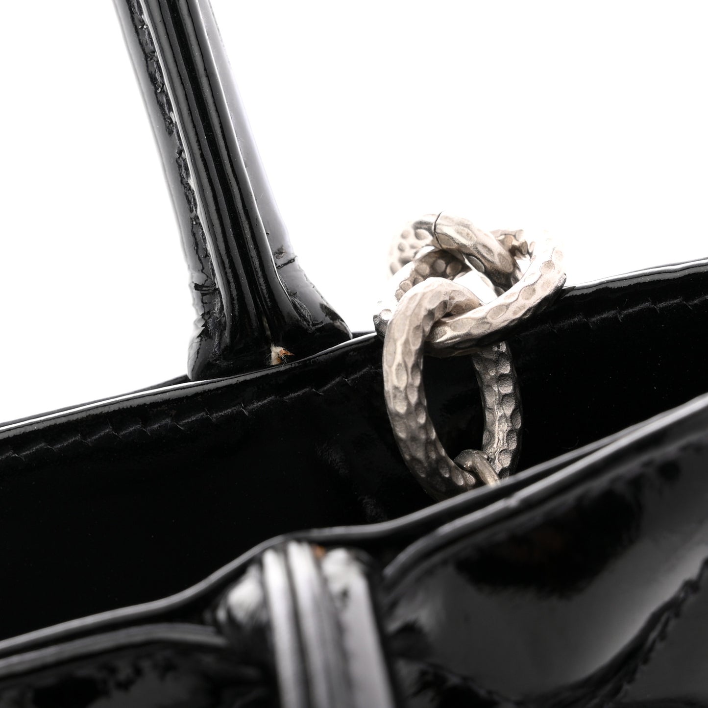 Patent Medallion Tote Black