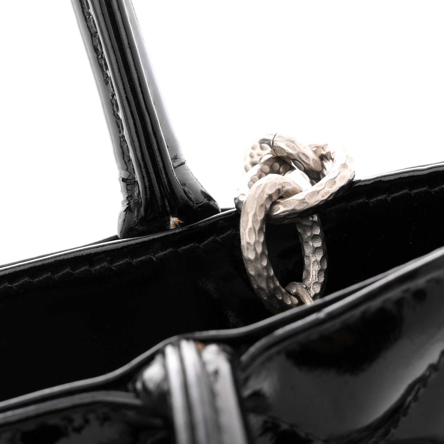 Chanel Patent Medallion Tote Black 13 of 13
