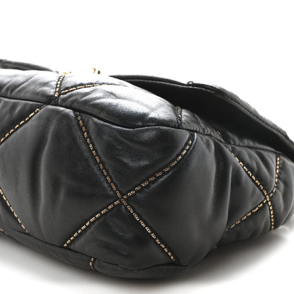 Chanel Lambskin Chain Quilted Medium Chanel 19 Flap Black 10 of 11