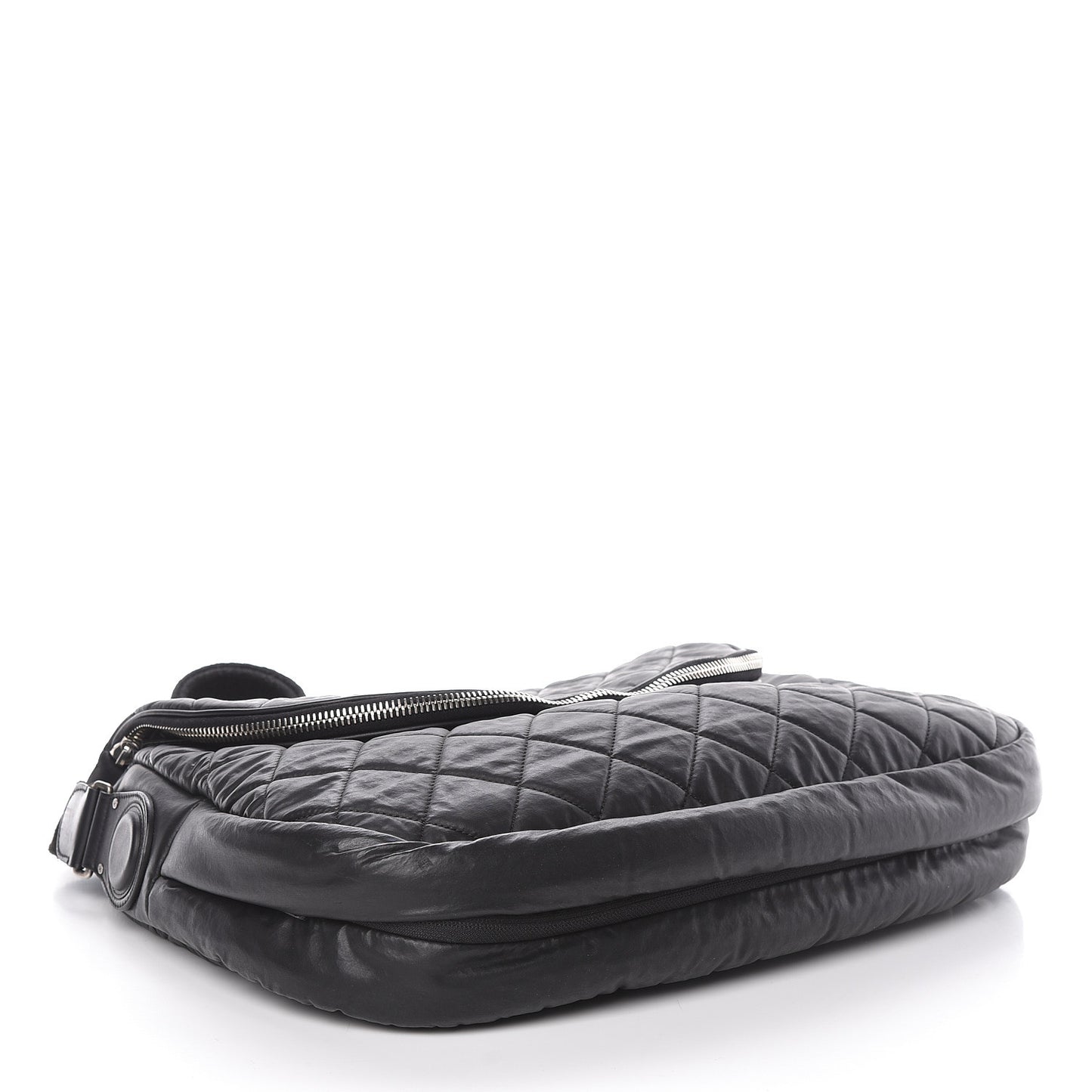 Nylon Quilted Coco Cocoon Messenger Black