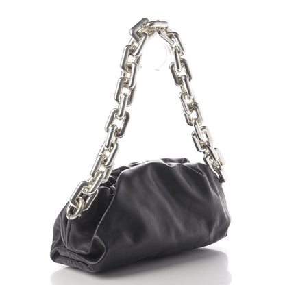 Bottega Veneta Calfskin The Pouch Chain Black 3 of 9