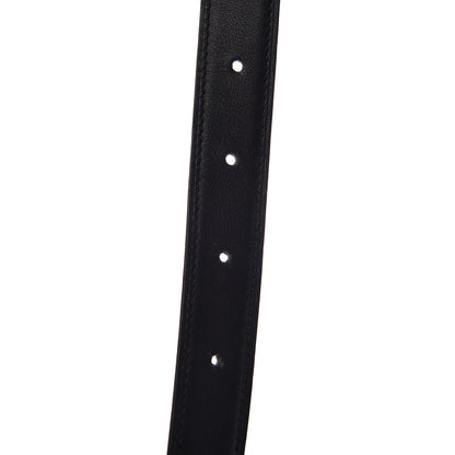 Hermes Swift Epsom 24mm Mini Constance H Belt 90 Black Etoupe 8 of 9