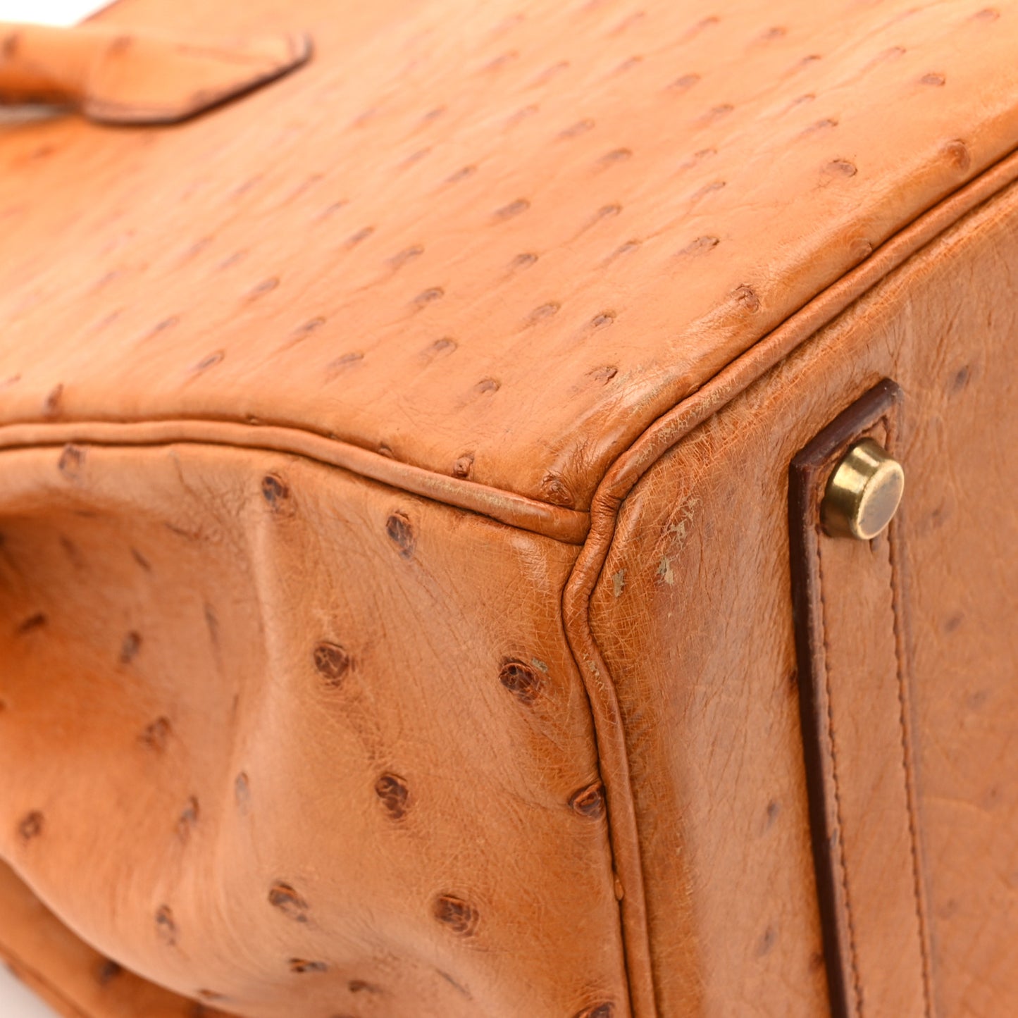 Ostrich Birkin 35 Gold