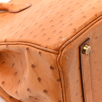 Hermes Ostrich Birkin 35 Gold 20 of 23