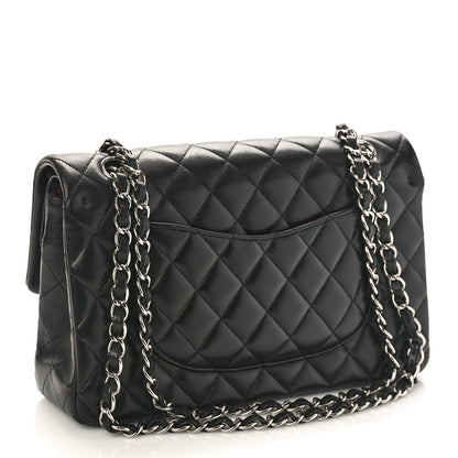Chanel Lambskin Quilted Medium Double Flap Black 2 of 10