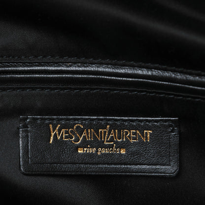 Saint Laurent Patent Croc Oversized Muse Black 6 of 7