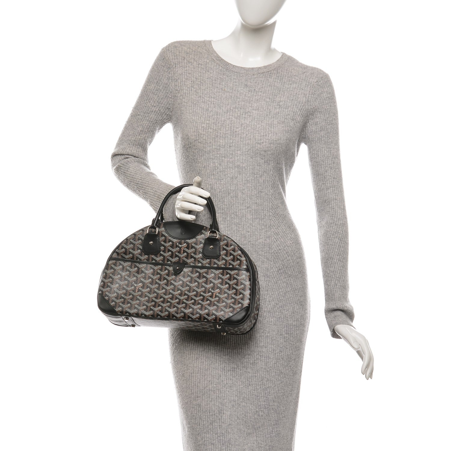 Goyard Goyardine Saint Jeanne MM Bowler Black 2 of 10