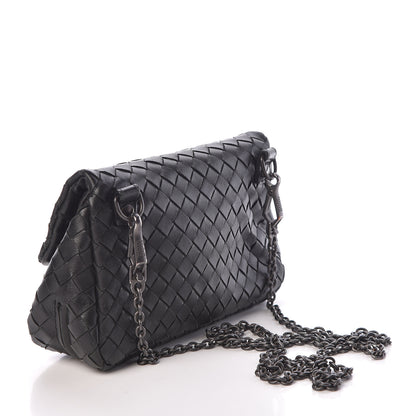 Bottega Veneta Nappa Intrecciato Mini Messenger Bag Black 3 of 9