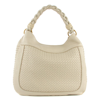 Bottega Veneta Cervo Intrecciato Shoulder Bag Pergamena 1 of 8