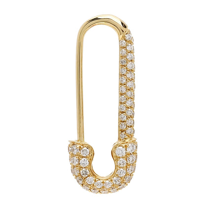 Anita Ko 18K Yellow Gold Diamond Mini Safety Pin Earring 3 of 4