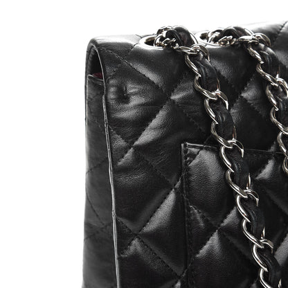 Chanel Lambskin Quilted Jumbo Single Flap Black 12 of 12